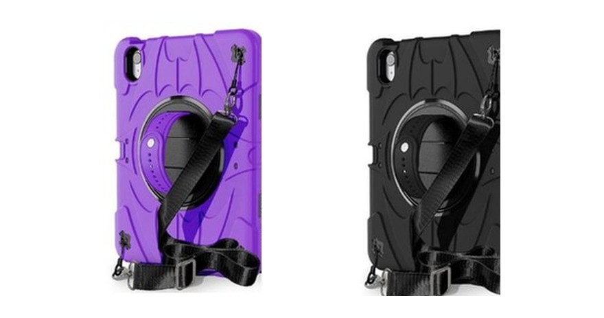 TJZD-C rugged tablet cases with rotating handle stand, hand strap and shoulder strap in six shown colors